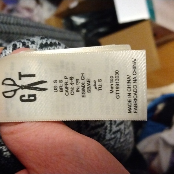 GoodThreads Men's Charcoal grey sweatshirt with Chevron pattern Sz Small NWT - Picture 14 of 17